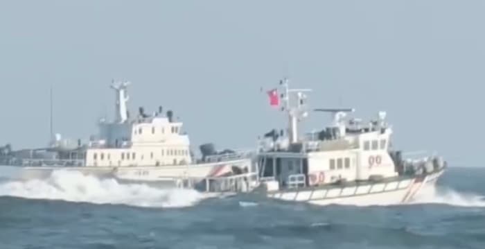 中共4艘海警船侵扰金门水域 遭台海巡驱离