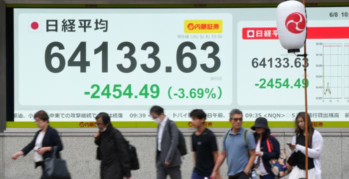 中东战火加剧科技抛售潮 日韩台开盘大跌
