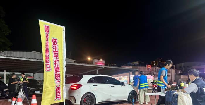静桃专案强力执法 桃园龙潭警环保局取缔改装噪音车