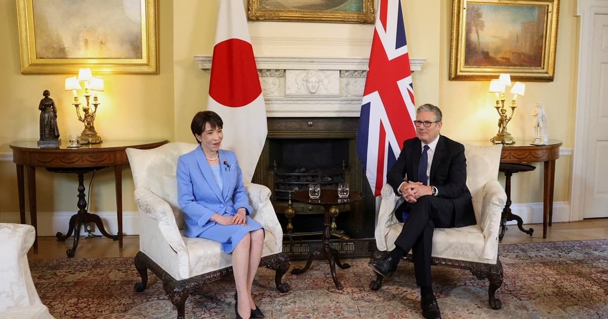 高市会晤斯塔默 推动英日国防与科技合作