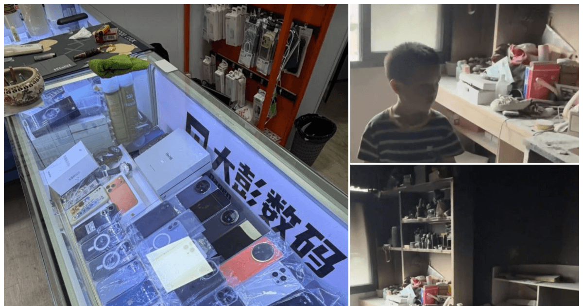 深圳童玩火燒毀逾20萬元手機 父問是否開心惹議