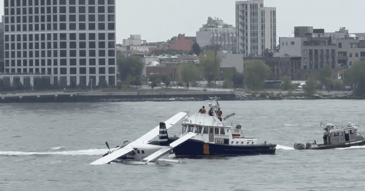 獨家！紐約水上飛機東河迫降 機上8人全部獲救