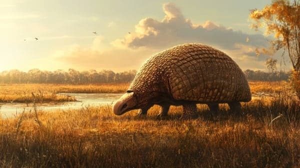 巨型生物堡垒 身披1800块骨甲的史前巨兽(图)