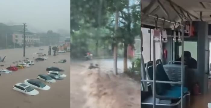 高考首日重庆暴雨成灾 2人被冲走后获救