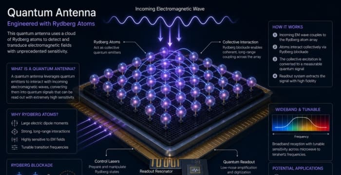 新型量子天线 解决传统系统受环境干扰问题