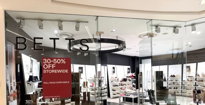 澳洲百年鞋店Betts进入托管 20家门店关闭
