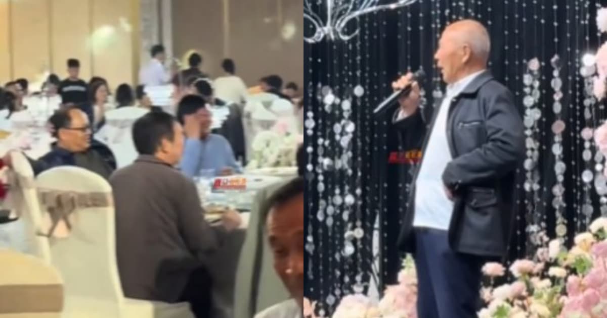 婚宴現場白髮大爺當眾罵美國 輿論譁然