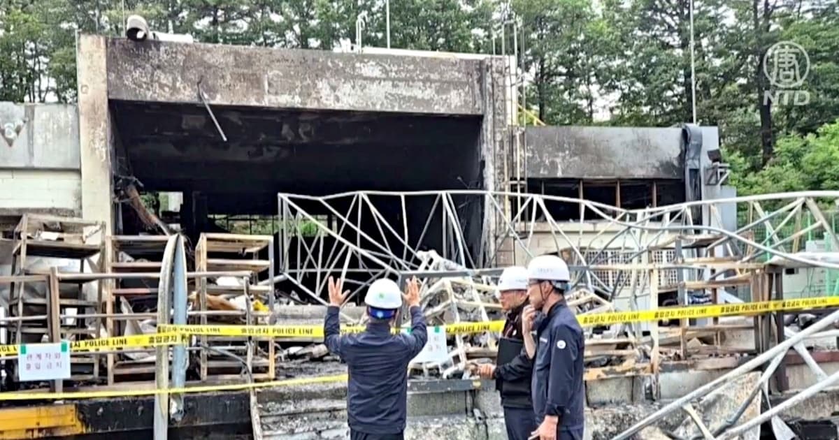 韓國防公司爆炸5人死亡 SK海力士大火