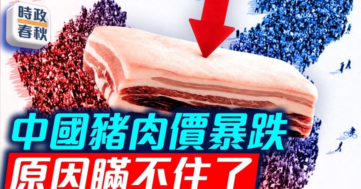 【時政春秋】中國豬肉價格跌回2010年 真實原因瞞不住了