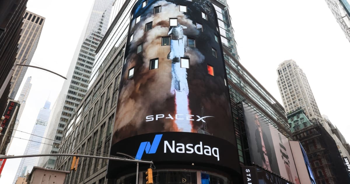 SpaceX上市首週行情震盪 衝破3兆後迅速降溫