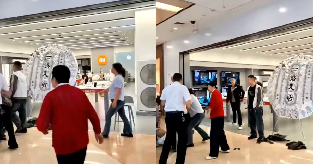 小米門店收到「一路走好」花圈 視頻瘋傳(視頻)