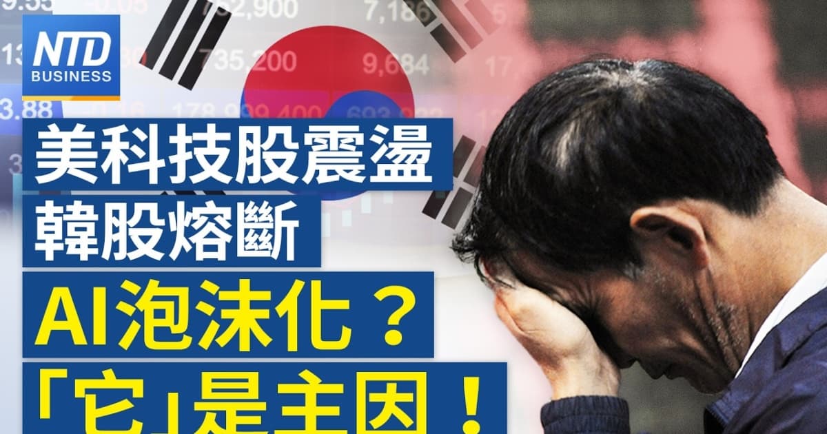 【財經新聞】美科技股震盪 韓股熔斷 AI泡沫化?「它」是主因!