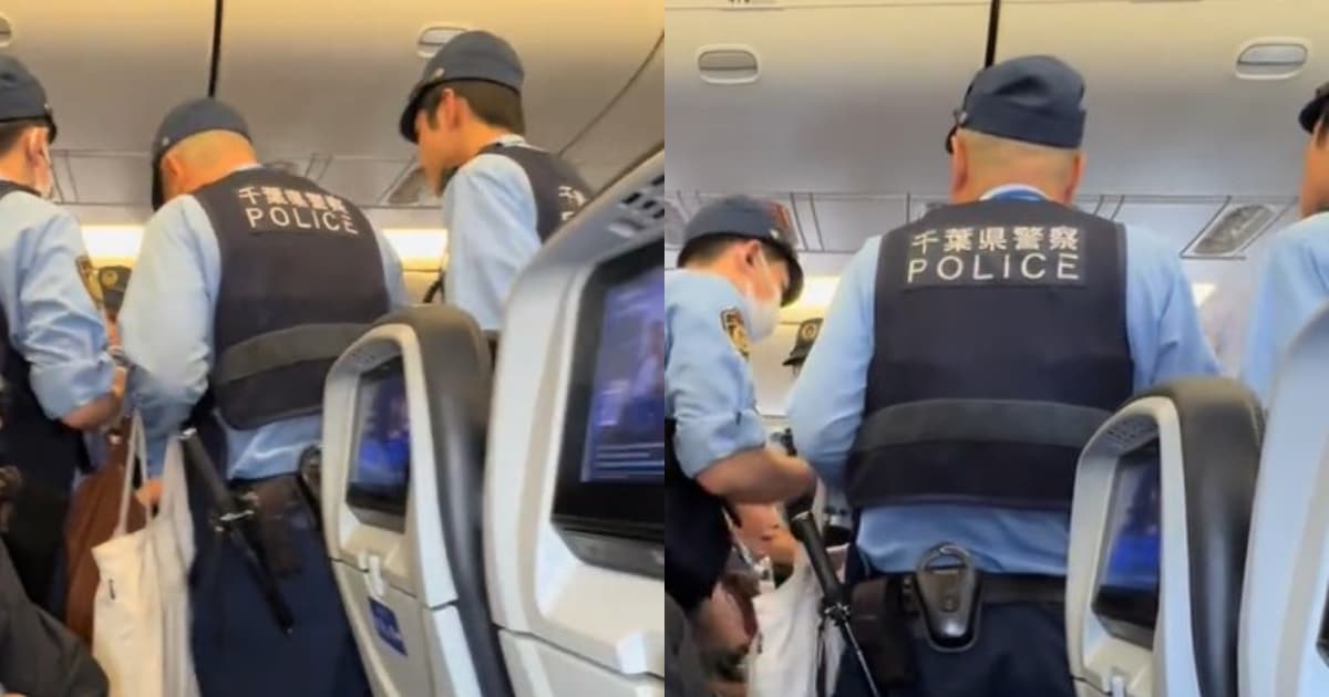 中國女大鬧航班被迫緊急備降 日本警方帶走(視頻)