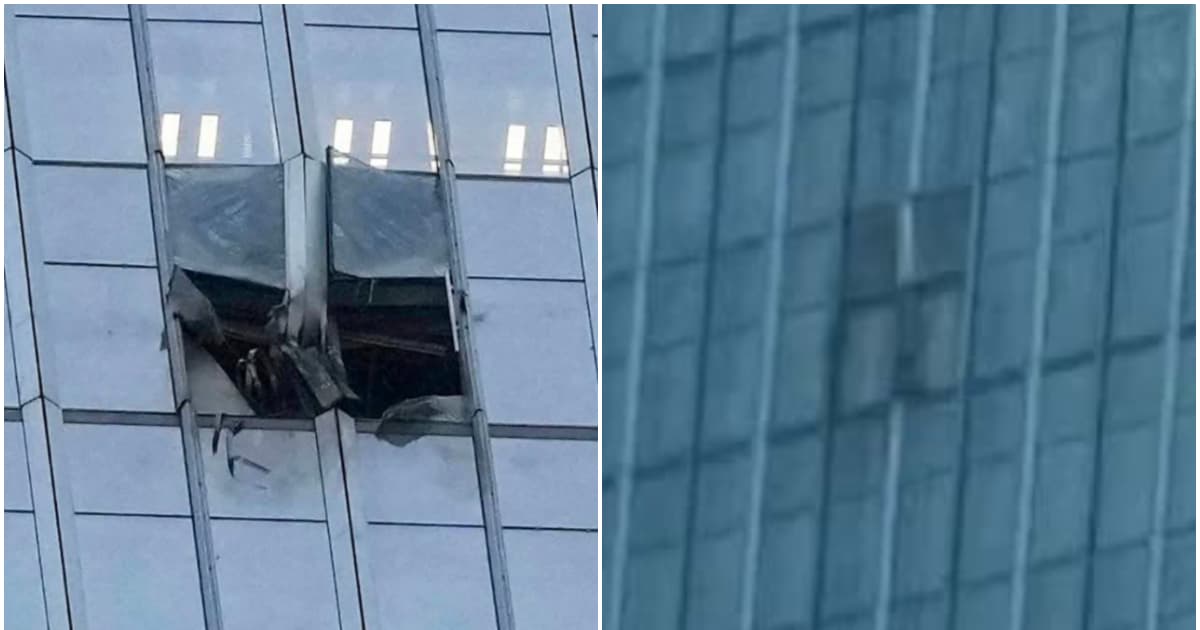 火速掩蓋? 北京被撞大樓外墻一天補完(視頻)