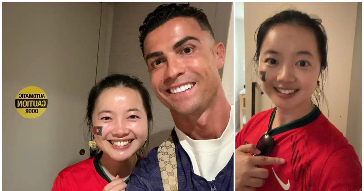 中國女球迷電梯遇C羅情緒激動 獲超級待遇