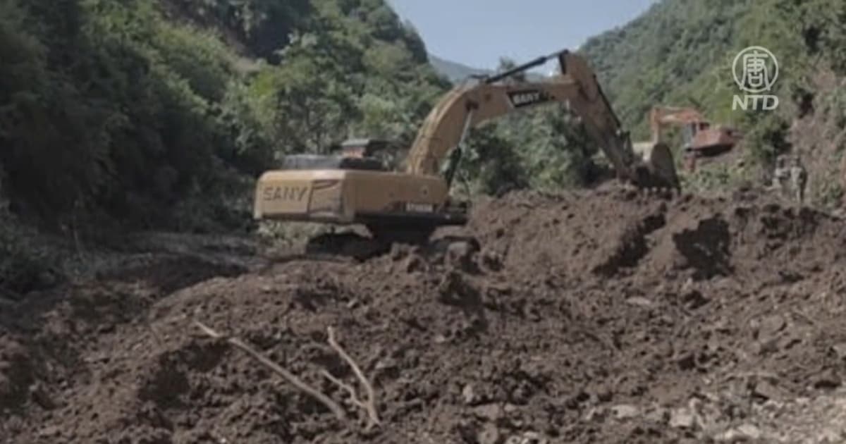 中國甘肅土石流村民遭活埋 仍16人失聯被埋