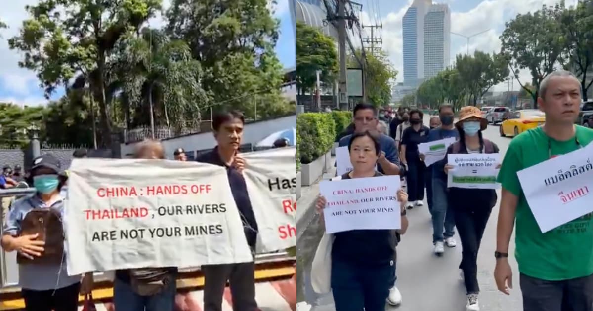 泰國民眾抗議中共:這裡是泰國 不是北京(視頻)