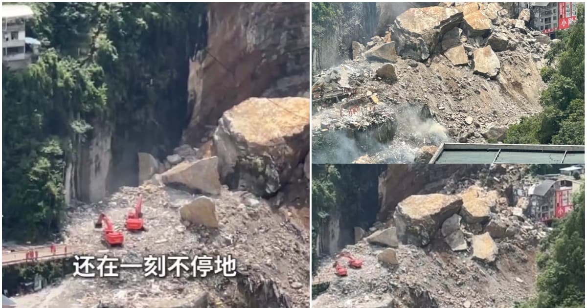 重慶山崩「救援」幾無進展 黨媒疑似擺拍泄露真相