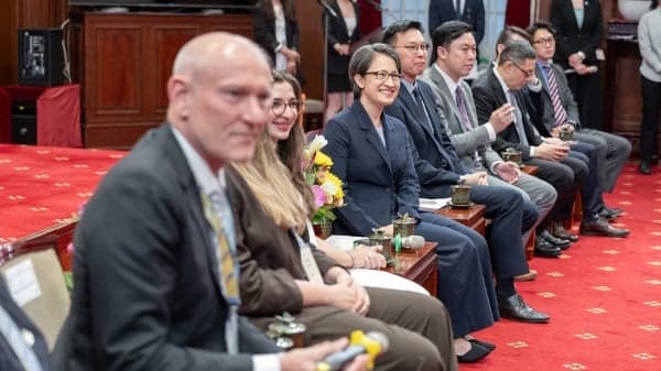 萧美琴接见自由联盟访团 吁民主伙伴携手捍卫自由民主(图)