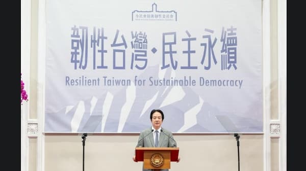 反制中共海上胁迫 赖总统提“四裁示”(图)