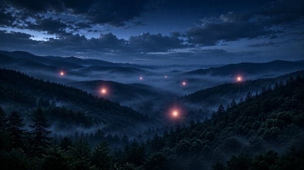 布朗山之光 存续百年的阿帕拉契山鬼火(图)