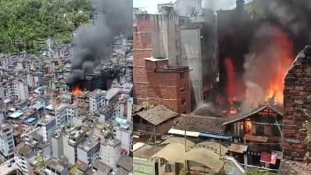 河南郑州大火酿5死1伤 传福建宁德人为纵火(图)